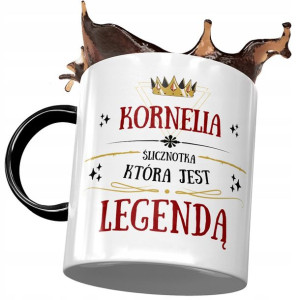 Kubek Czarny Dla Kornelii Przyjaciółki Na Prezent