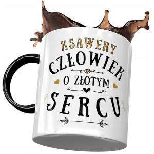 Kubek Czarny Dla Ksawerego Kolegi Męża Prezent