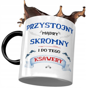 Kubek Czarny Dla Ksawerego Kolegi Męża Prezent