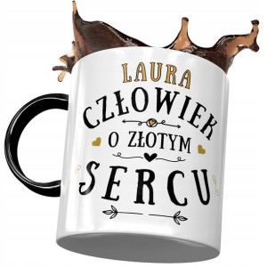 Kubek Czarny Dla Laury Koleżanki Przyjaciółki Żony