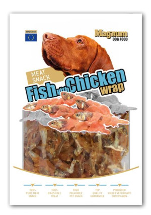 PRZYSMAKI DLA PSA MAGNUM Fish With Chicken Wrap 80g [16566]