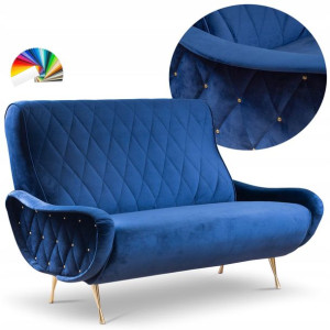 Sofa skandynawska Myron 2-osobowa Glamour kanapa
