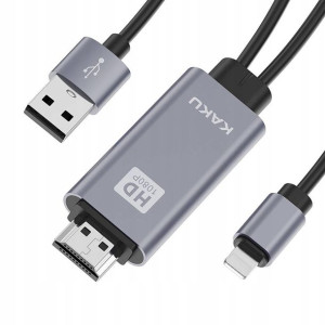 KAKU Adapter HDMI do APPLE IPHONE IPAD 1080p do TV