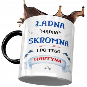 Kubek Czarny Dla Martyny Żony Przyjaciółki Prezent