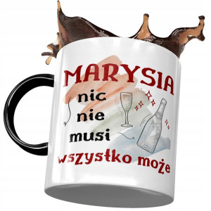 Kubek Czarny Dla Marysi Maji Mari na Prezent