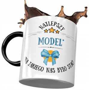 Kubek Czarny Dla Modela Najlepszy Model Prezent