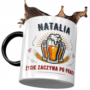 Kubek Czarny Dla Natalii Żony Przyjaciółki Prezent