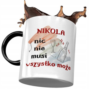 Kubek Czarny Dla Nikoli Żony Siostry na Prezent