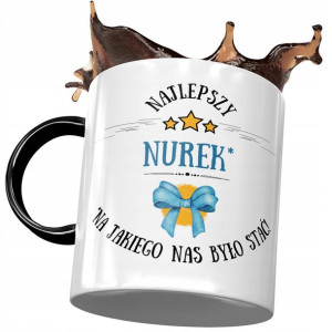 Kubek Czarny Dla Nurka Najlepszy Nurek Prezent