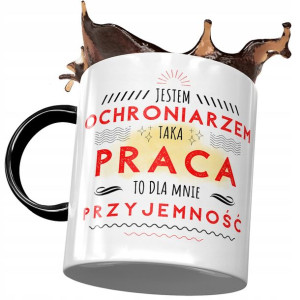 Kubek Czarny Dla Ochroniarza Praca to Przyjemność