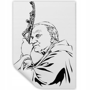 Obraz Plakat 32x45cm PAPIEŻ JPII Religijne Wzory