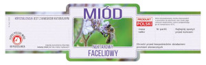 Paczka etykiet ozdobnych na miód faceliowy (100szt) - wzór E237