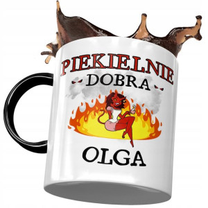 Kubek Czarny Dla Olgi Koleżanki Żony na Prezent