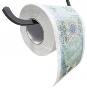 Papier Toaletowy 100 Zł Rolka Kasa Na Urodziny