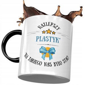 Kubek Czarny Dla Plastyka Najlepszy Plastyk Kubek