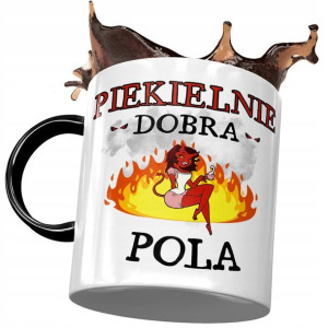 Kubek Czarny Dla Poli Koleżanki Przyjaciółki Żony