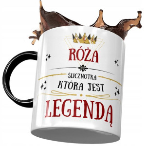 Kubek Czarny Dla Róży Żony Przyjaciółki Prezent
