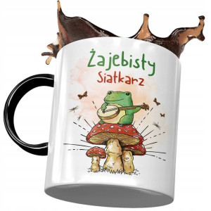 Kubek Czarny Dla Siatkarza Żajebisty Siatkarz
