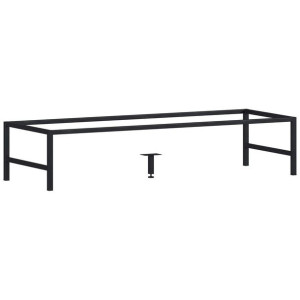 HAKANO Nogi metalowe do szafki TRAVE 25x120x43 czarne