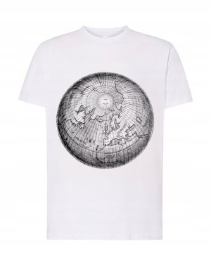 Fajny T-Shirt nadruk GLOBUS PLANETA Rozm.3XL