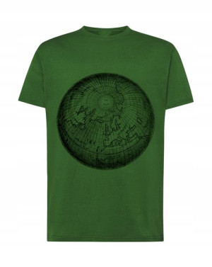 Fajny T-Shirt nadruk GLOBUS PLANETA Rozm.5XL