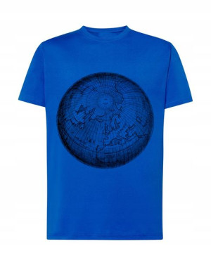 Fajny T-Shirt nadruk GLOBUS PLANETA Rozm.M