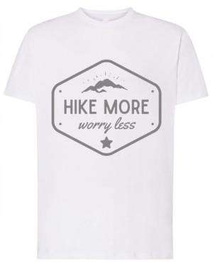 Fajny T-Shirt nadruk Hike More r.5XL