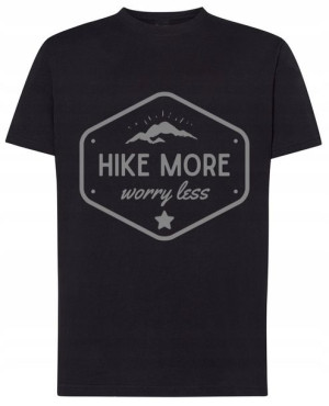 Fajny T-Shirt nadruk Hike More r.M
