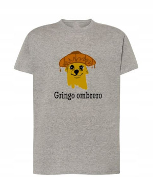 Fajny T-Shirt nadruk piesek Gringo ombrero r.4XL