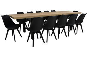 Zestaw 12x krzesła SKANYDAWSKIE + DUŻY stół 100x200 rozkładany do 3m