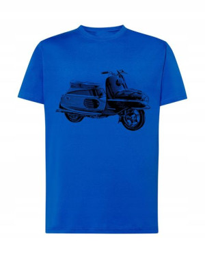 Fajny T-Shirt nadruk Wespa skuter r.M