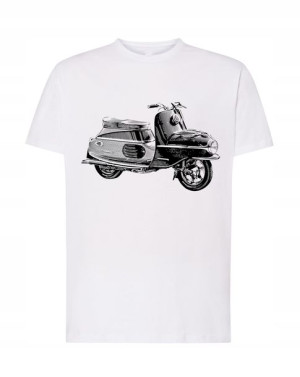 Fajny T-Shirt nadruk Wespa skuter r.XXL
