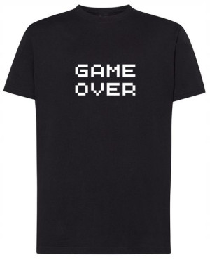 Fajny T-Shirt napis nadruk GAME OVER Rozm.3XL