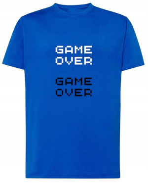 Fajny T-Shirt napis nadruk GAME OVER Rozm.3XL
