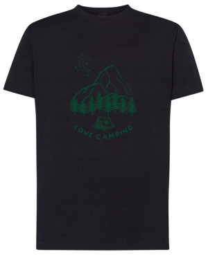 Fajny T-Shirt wyprawa nadruk Kemping Love Rozm.4XL