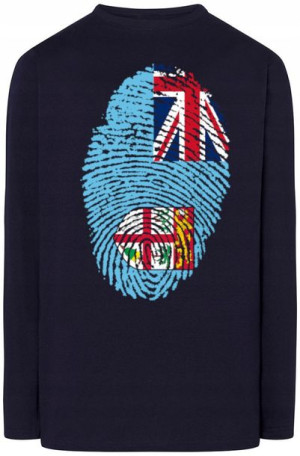 Fiji Flaga Odcisk Bluza Longsleeve Rozm.3XL
