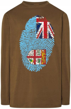 Fiji Flaga Odcisk Bluza Longsleeve Rozm.4XL
