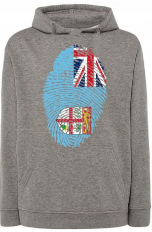 Fiji Flaga Odcisk Bluza Modna Kaptur r.S