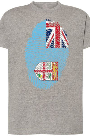 Fiji Męski T-Shirt Flaga Odcisk Modny Rozm.S