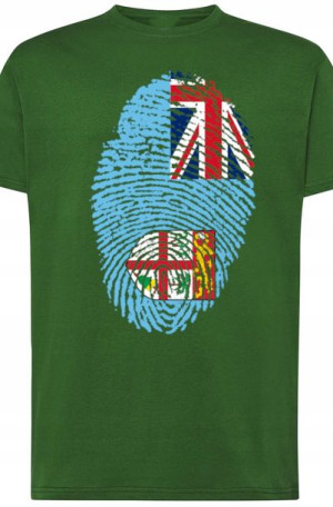 Fiji Męski T-Shirt Flaga Odcisk Modny Rozm.XL