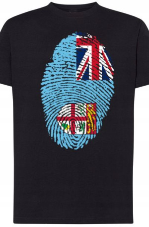 Fiji Męski T-Shirt Flaga Odcisk Modny Rozm.XL