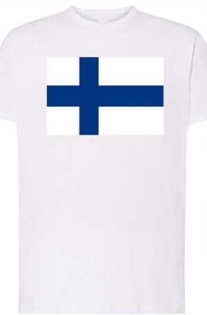Finlandia Męski Modny T-Shirt Logo Rozm.L