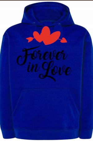 Forever in Love Bluza Kaptur Walentyki r.XXL