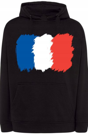 Francja Flaga Bluza Męska Kaptur Nadruk r.M