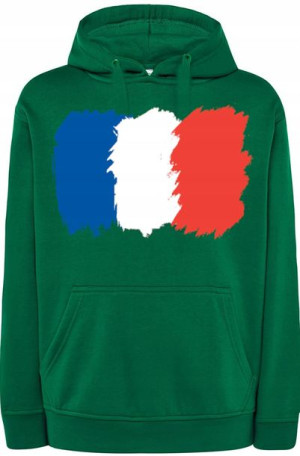 Francja Flaga Bluza Męska Kaptur Nadruk r.XS