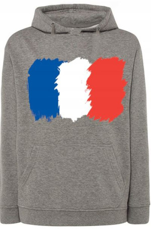 Francja Flaga Bluza Męska Kaptur Nadruk r.XXL