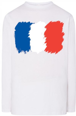 Francja Flaga Męska Bluza Longsleeve Rozm.L