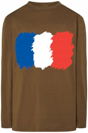 Francja Flaga Męska Modna Bluza Longsleeve R.4XL