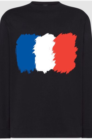 Francja Flaga Męska Modna Bluza Longsleeve R.5XL