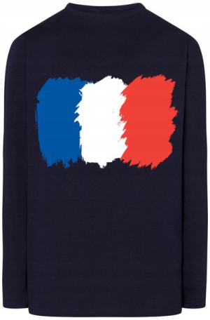 Francja Flaga Męska Modna Bluza Longsleeve R.XL